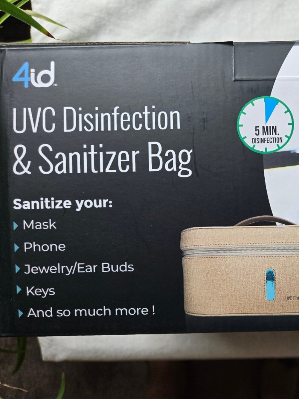 NEW 4 id UVC Disinfection & Sanitizer Bag - Small Size And Large Capacity (10”)